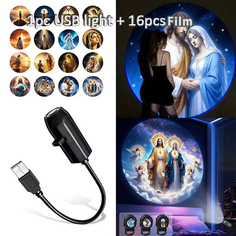 Projector Mount Ceiling - 【AD】ไฟฉายโปรเจคเตอร์ลายพระเจ้าและพระแม่มารี 16 รูปแบบธีมคริสเตียนที่สามารถเปลี่ยนได้ ไฟตกแต่งพื้นหลังเพดานห้องสำหรับคริสต์มาส
