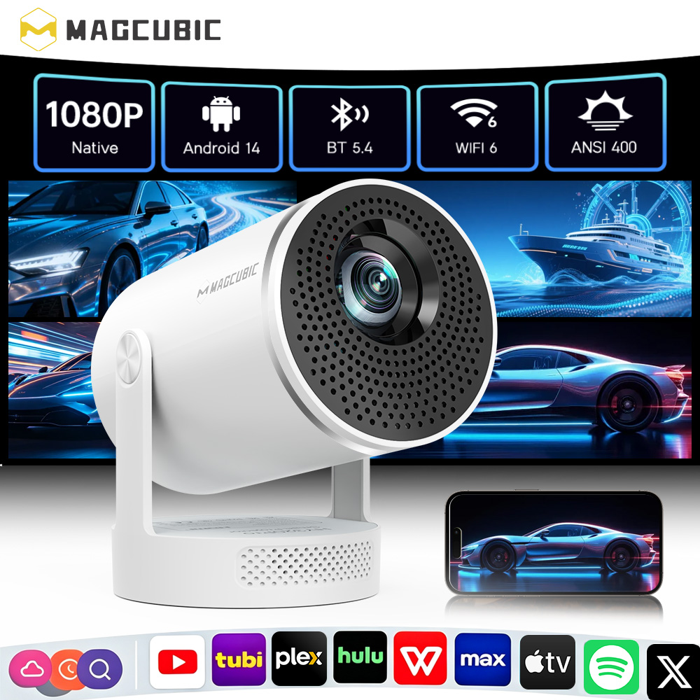 Home Cinema Focal - โปรเจคเตอร์ Magcubic Android 14 ความละเอียด 1080P