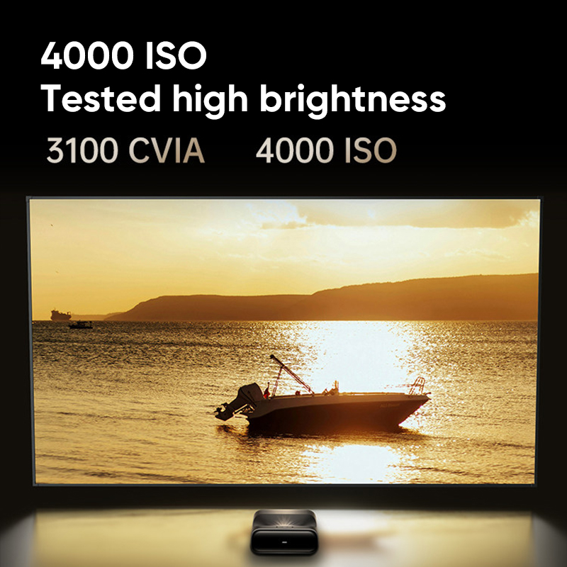 Home Cinema Ultra Short Throw Projector - โปรเจคเตอร์เลเซอร์ JMGO O3 Ultra 4K ระยะฉายสั้น