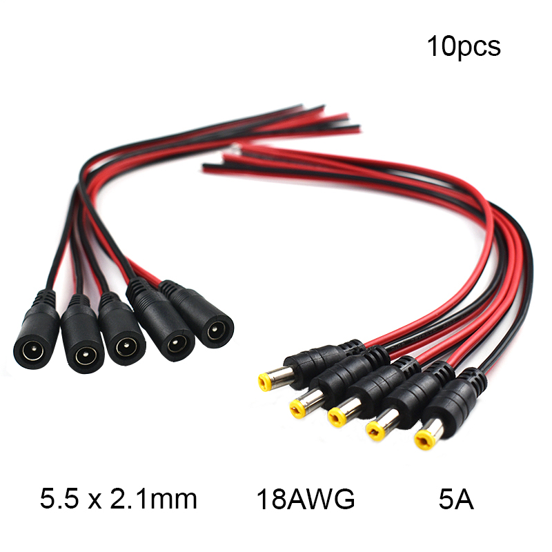 Ambient Light Strip Tv - สายไฟต่อพ่วงแบบปลั๊กตัวผู้ตัวเมีย ขนาด 18 AWG 10 เส้น