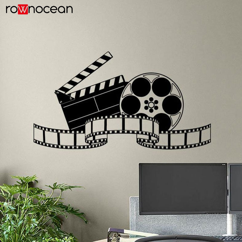 Home Cinema Interiors - Cinema Wallรูปลอกฟิล์มเทปโปสเตอร์โฮมเธียเตอร์Actionป้ายไวนิลสติกเกอร์ภาพจิตรกรรมฝาผนังภายในStudio Decor 3R26