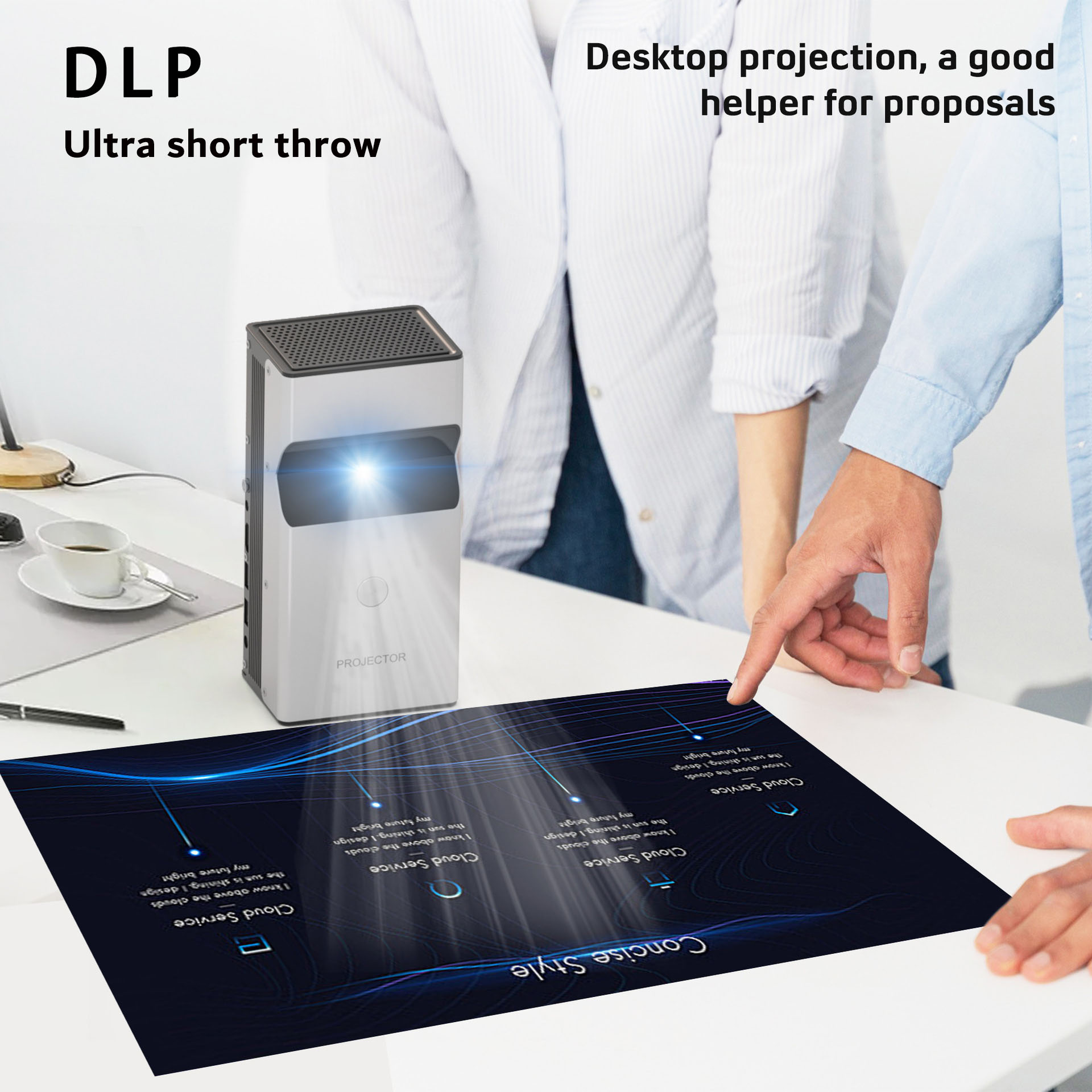 โปรเจคเตอร์พกพา ZXY Lonnst L26 - Home Cinema Ultra Short Throw Projector บทวิจารณ์และราคา