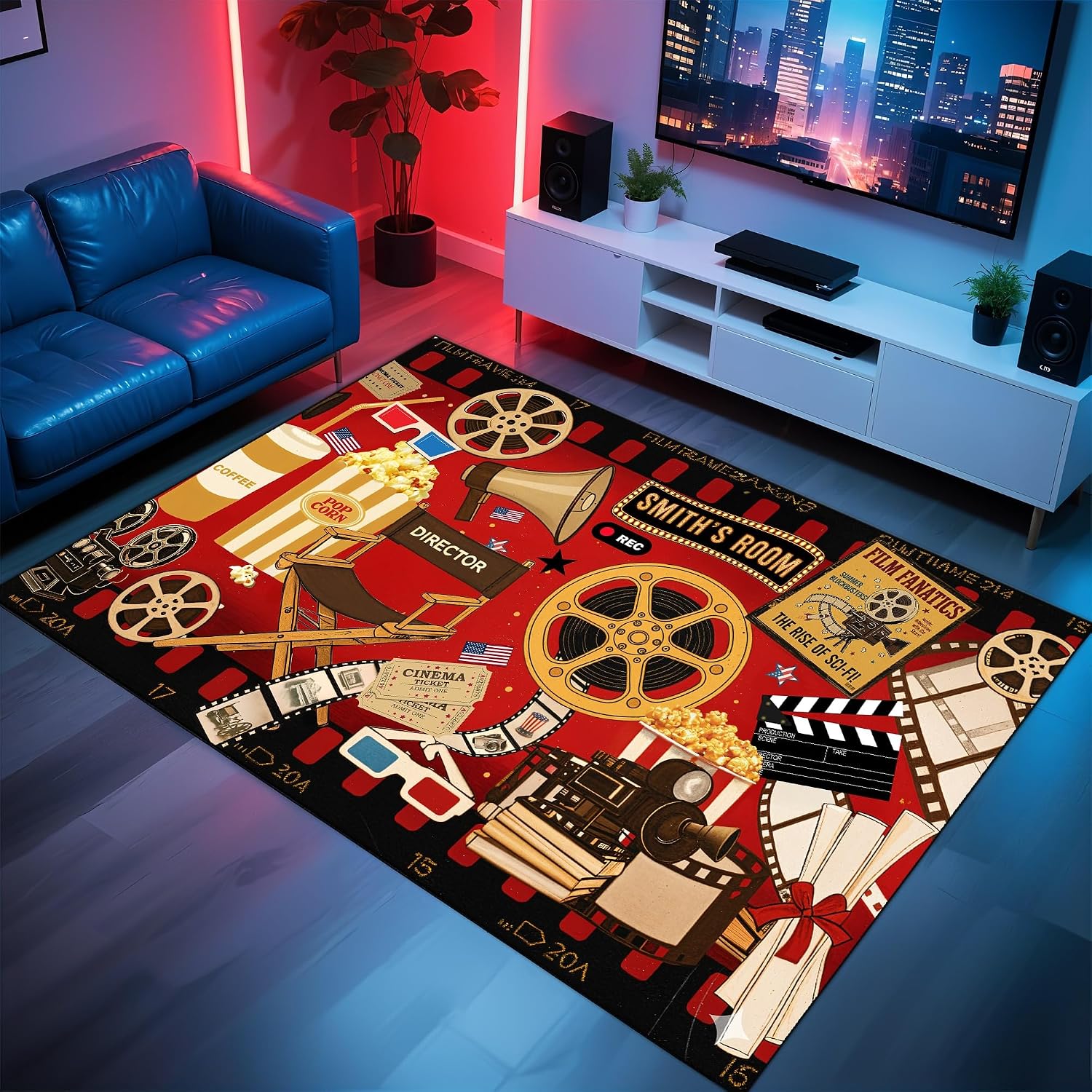 พรมธีมโรงภาพยนตร์แบบกำหนดเอง,  - Home Cinema Night บทวิจารณ์และราคา