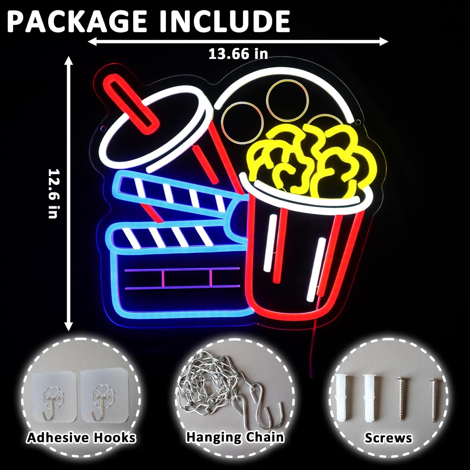 ไฟนีออนตกแต่งผนังรูปโรงภาพยนตร - Home Cinema Wall Lights บทวิจารณ์และราคา