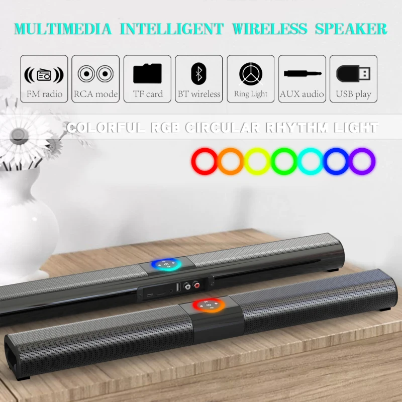 BS-20 ซาวด์บาร์ไร้สาย ลำโพงบลู - Home Cinema Wall Lights บทวิจารณ์และราคา
