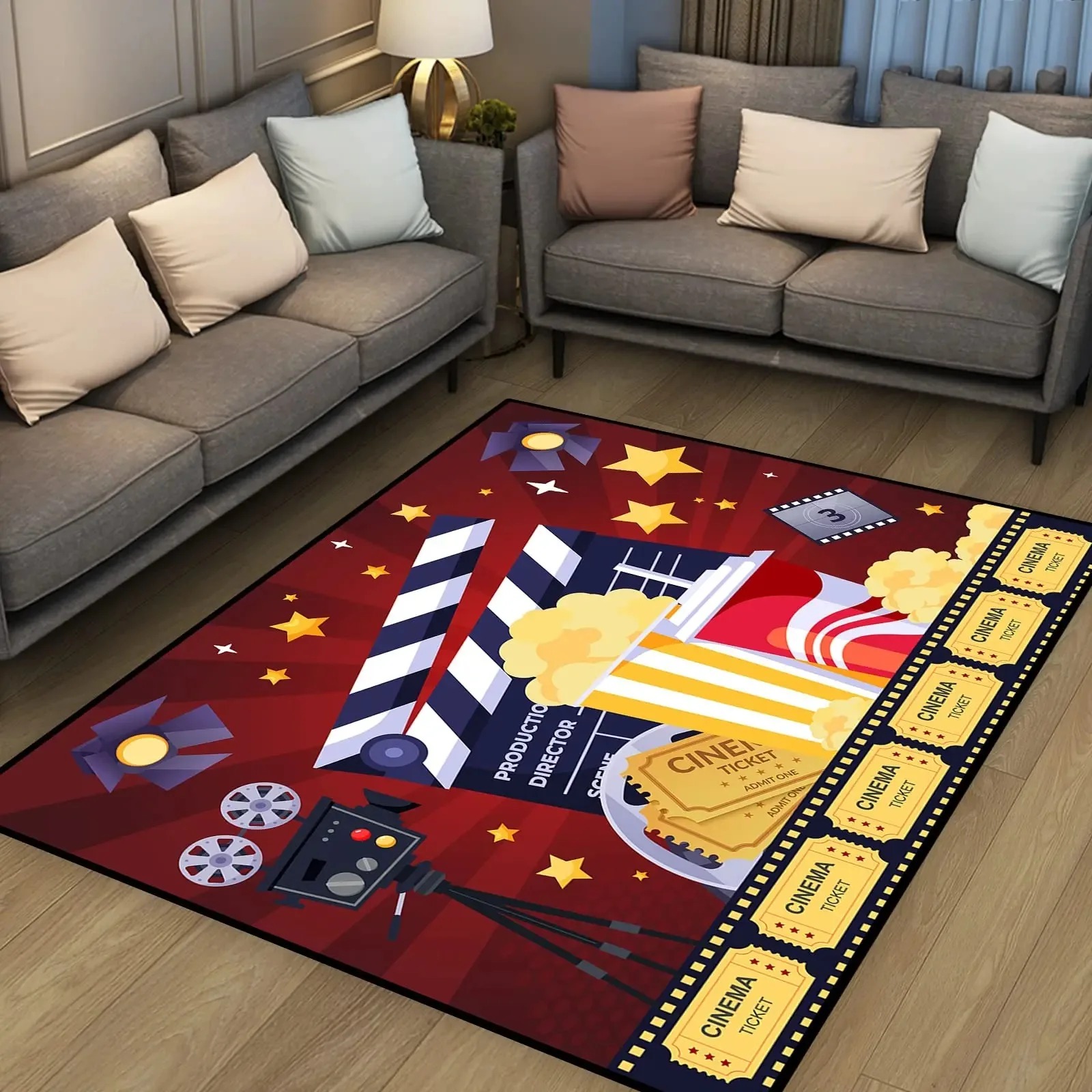 พรมปูพื้นสำหรับโรงภาพยนตร์ย้อน - Home Cinema Interiors บทวิจารณ์และราคา