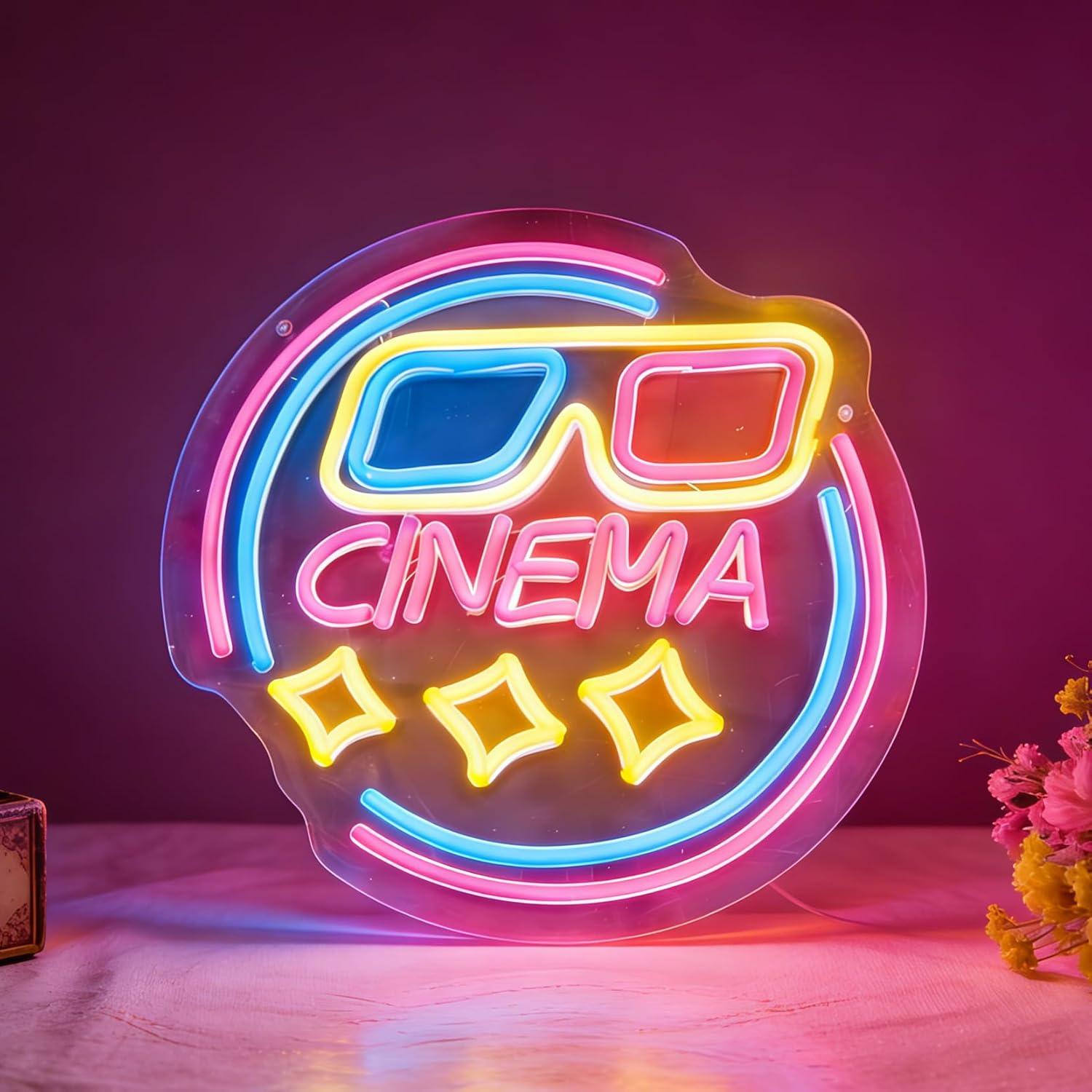 ป้ายไฟนีออนโรงภาพยนตร์ ไฟ LED  - Home Cinema Wall Lights บทวิจารณ์และราคา