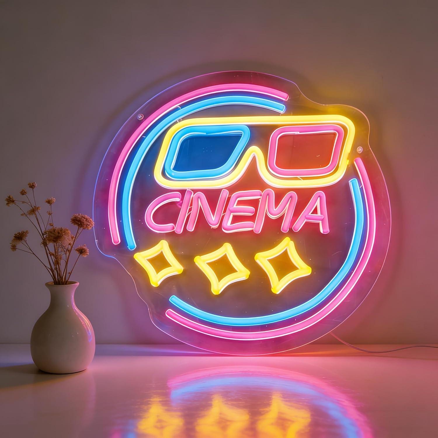 ป้ายไฟนีออนโรงภาพยนตร์ ไฟ LED  - Home Cinema Wall Lights บทวิจารณ์และราคา