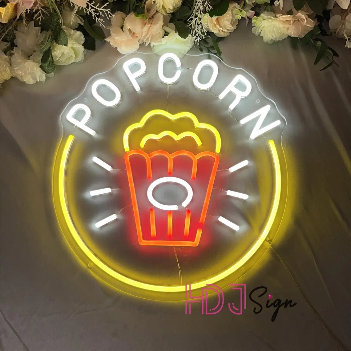 ป้ายไฟนีออน LED รูปป๊อปคอร์น,  - Home Cinema Wall Lights บทวิจารณ์และราคา