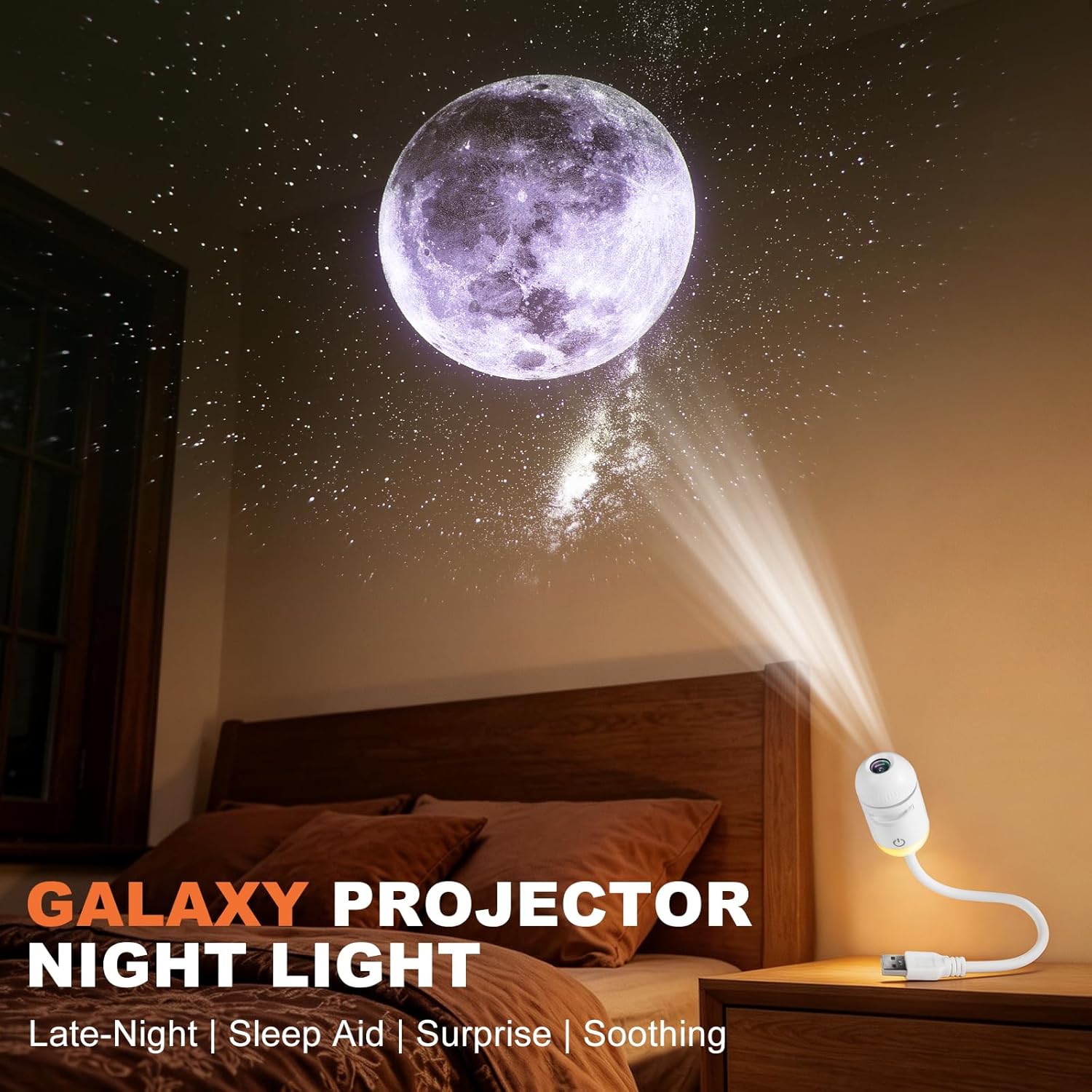 โปรเจคเตอร์กาแล็กซี่ ไฟกลางคืน - Projector Mount Ceiling บทวิจารณ์และราคา