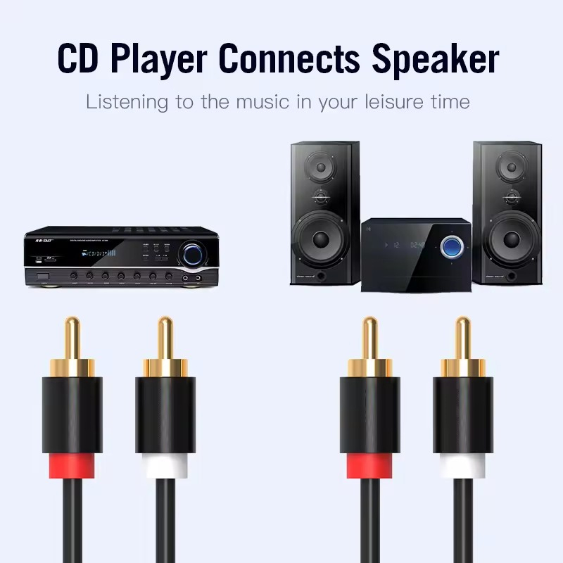 ไฮไฟสเตอริโอ RCA สาย 2RCA ถึง  - Home Cinema Amplifier บทวิจารณ์และราคา