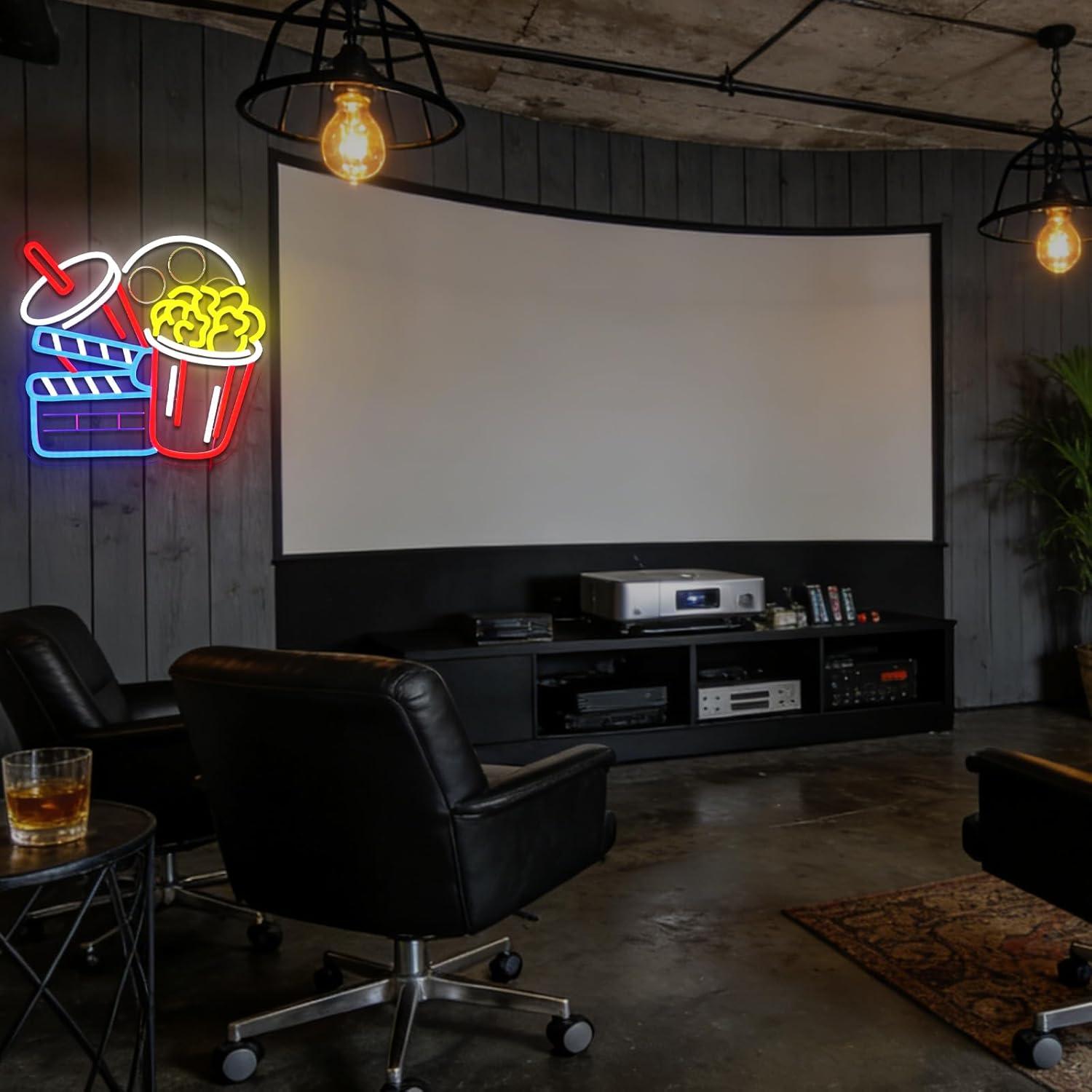 ป้ายไฟนีออนรูปขนมขบเคี้ยวสำหรั - Home Cinema Wall Lights บทวิจารณ์และราคา