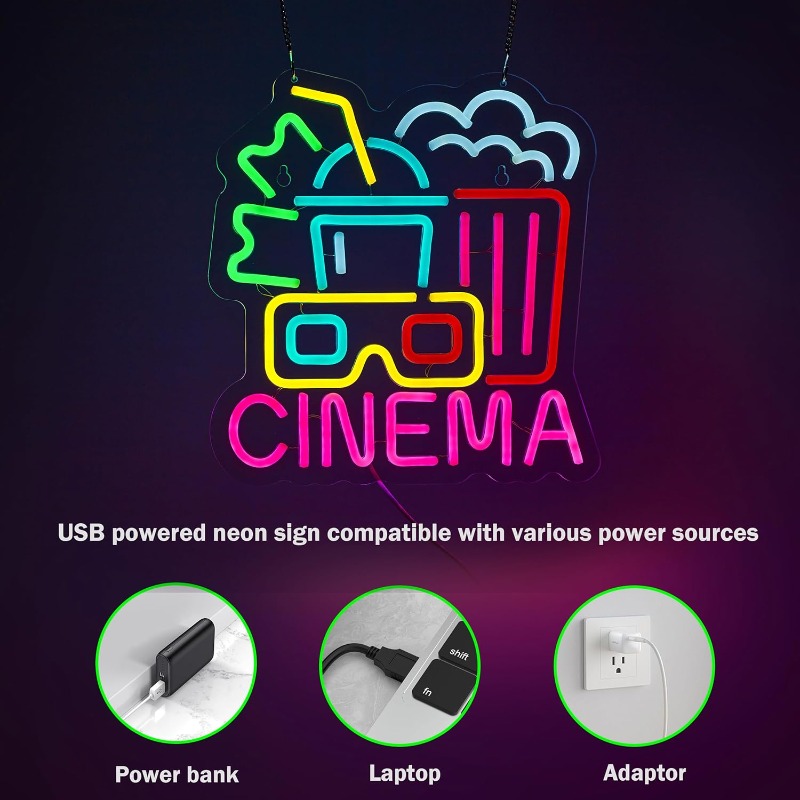 ป้ายไฟนีออนโรงภาพยนตร์, ป้ายไฟ - Home Cinema Wall Lights บทวิจารณ์และราคา