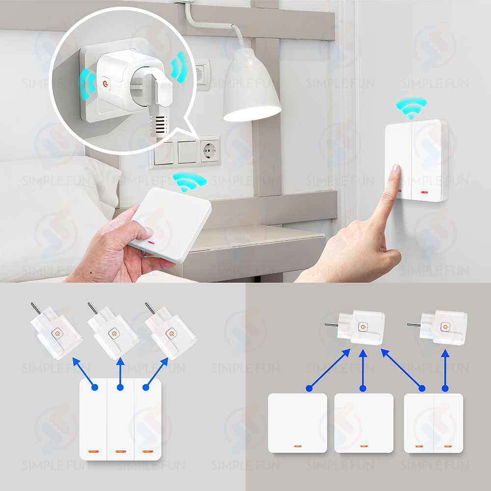 สวิตช์รีโมทไร้สายแบบเสียบปลั๊ก - Home Cinema Wall Lights บทวิจารณ์และราคา