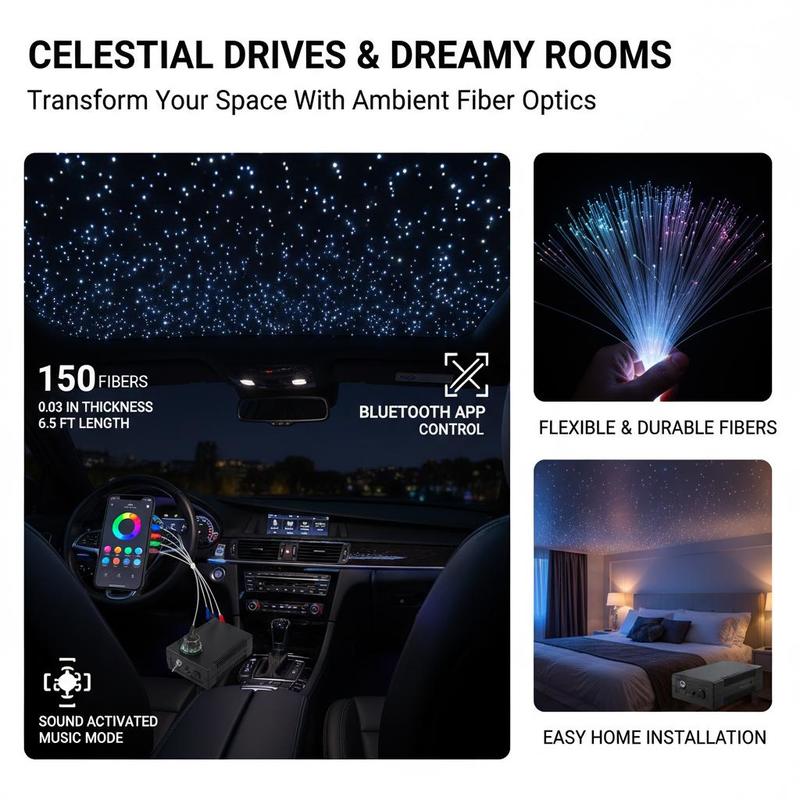 ไฟเบอร์ออปติกสตาร์ซีลิ่งไลท์ติ - Home Cinema Interiors บทวิจารณ์และราคา