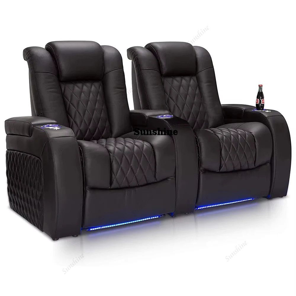 โซฟาไฟฟ้าสีขาว 3 ที่นั่ง สำหรั - Home Cinema Interiors บทวิจารณ์และราคา