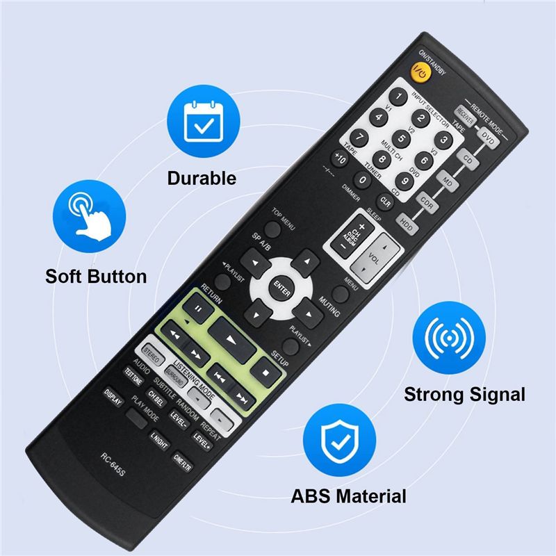 ABKQ-RC-645S เปลี่ยนรีโมทคอนโท - Onkyo Home Cinema บทวิจารณ์และราคา