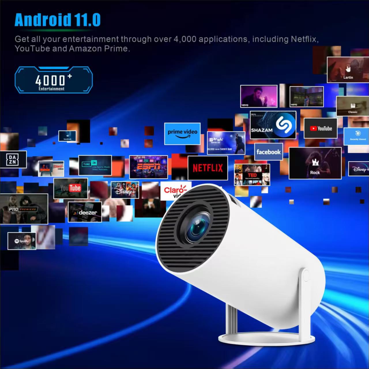 โปรเจคเตอร์พกพา Mini HY300 ระบ - Home Cinema Night บทวิจารณ์และราคา