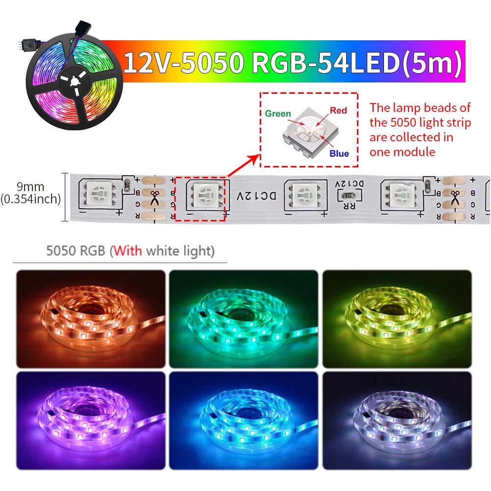 Tuya DC12V ควบคุม LED แบบมีชีว - Ambient Light Strip Tv บทวิจารณ์และราคา
