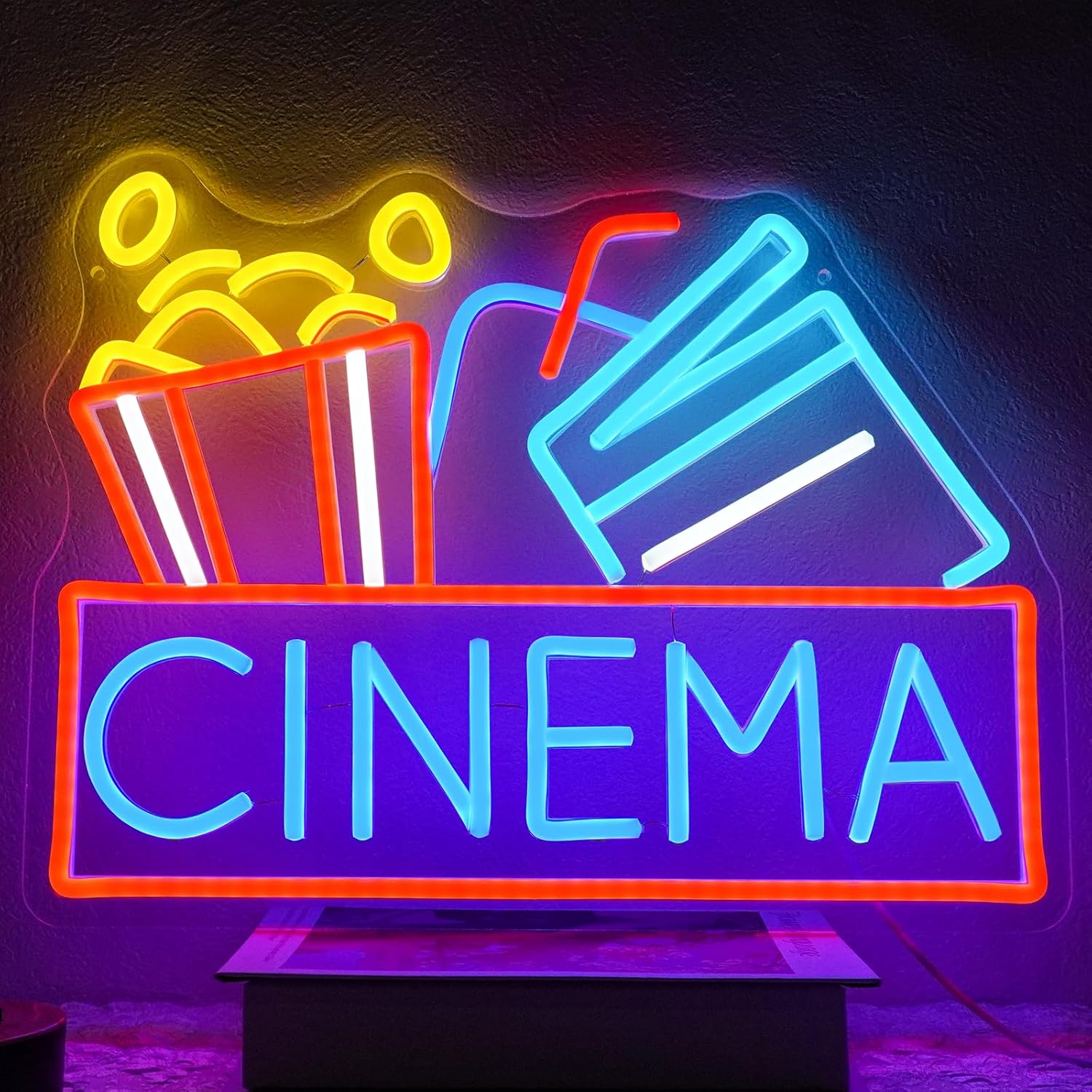 Cinema Neon Sign USB Powered L - Home Cinema Night บทวิจารณ์และราคา