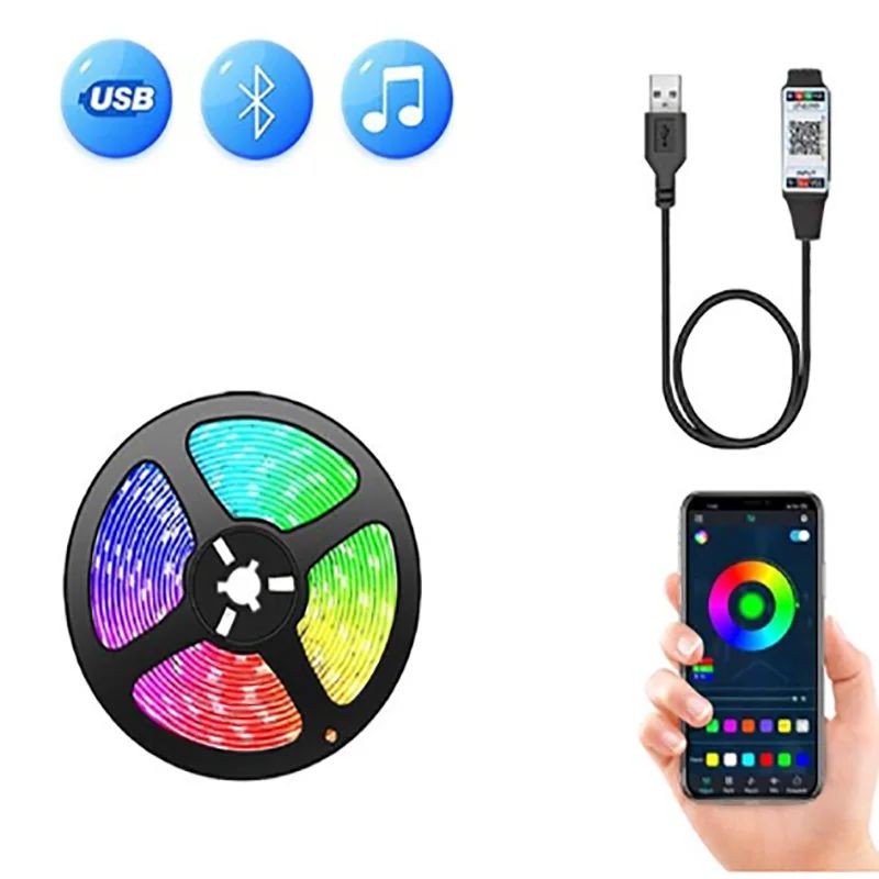 ไฟแถบ LED RGB ควบคุมผ่านแอปบลู - Ambient Light Strip Tv บทวิจารณ์และราคา