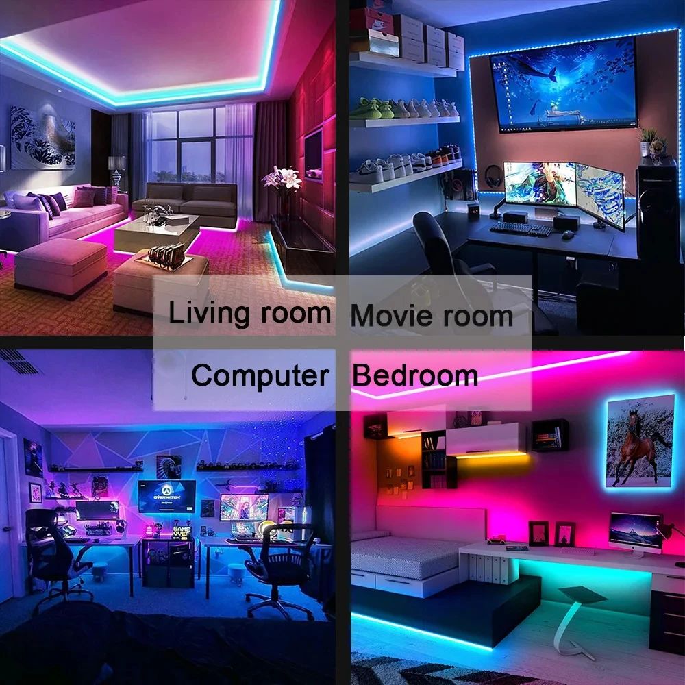 ไฟแถบ LED RGB ควบคุมผ่านแอปบลู - Ambient Light Strip Tv บทวิจารณ์และราคา