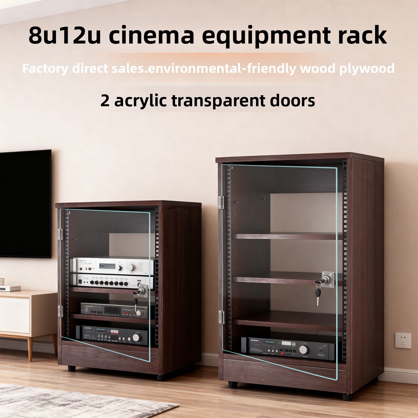 ตู้แอมป์แบบโปร่งใสด้านหน้า 8U  - Home Cinema Amplifier บทวิจารณ์และราคา